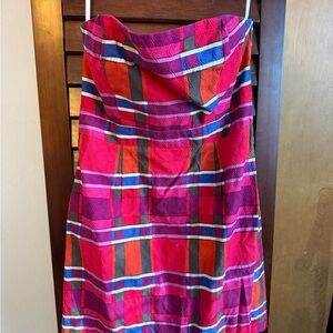 Banana Republic Multicolor Plaid A-Line Skirt